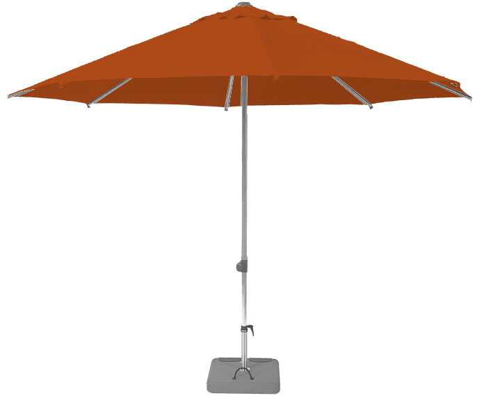 Parasol droit et inclinable Sunpop Rond Ø 270 Acrylique sunbrella premium Pumpkin | La Maison du Parasol