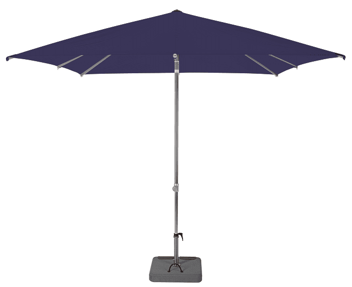 Parasol droit et inclinable Sunpop Carré 250x250 Acrylique sunbrella premium Ink | La Maison du Parasol